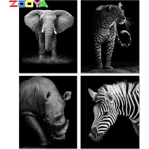 5D Diy Crystal Diamond Embroidery Animals Leopard 3D Full Square Zebra Diamond Paintings Animals Diamond Mosaic Embroidery Er087