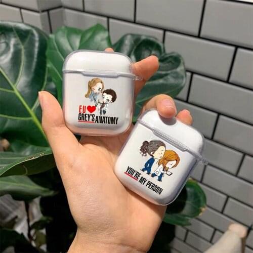 Greys Anatomy You are my person transparent TPU silicone Bluetooth Airpod Case For Airpods 1/2 Airpods pro 3 TPU soft cover