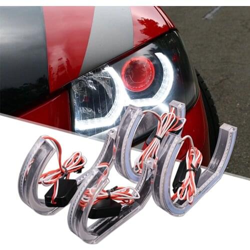FORAUTO LED Angel Eyes Car Daytime Running Light Marker Lights DRL For BMW E90 E92 E93 F30 F35 E60 E53 Auto Accessories