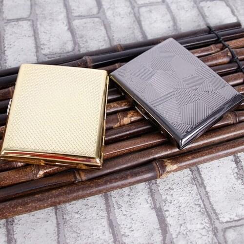 1 pc High Quality Mens Cigarette Case for 20pcs Vintage Metal Cigarette Box