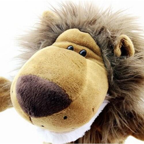 Kids Cartoon Animals and Puppet Monkey Dog Lion Stuffed Plush Hand Puppet Xmas Children Gift Baby Toys
