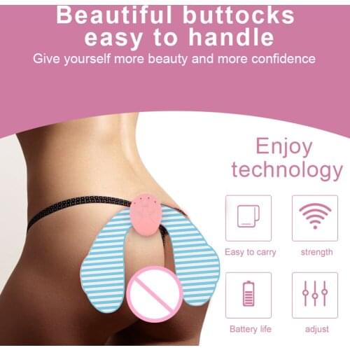 Fitness Buttock Sticker Electric Hip Massager Body Shaping Hip Stimulator Hips Lifter Muscle Trainer Rechargeable Hip Fitness