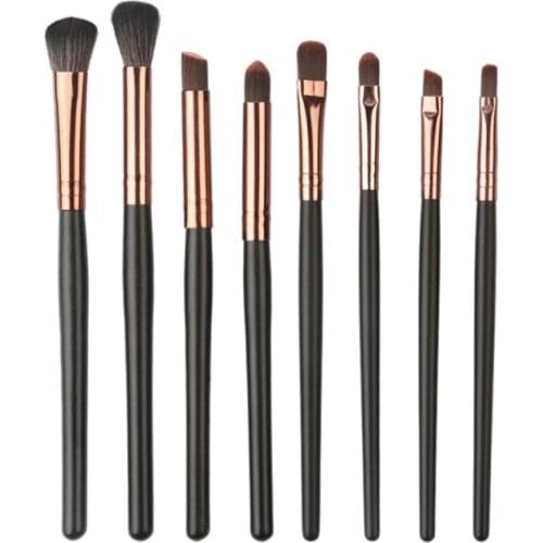 8 Pcs Eyeshadow Makeup Brushes Set Professional Wooden Handle Makeup Brush Tool Face Maquiagem