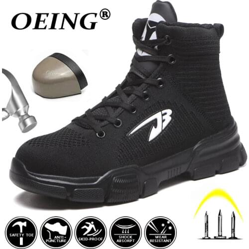 Indestructible Ryder Shoes Men and Women Steel Toe Air Safety Cotton Boots Puncture-Proof Work Sneakers Breathable Shoes 2021New