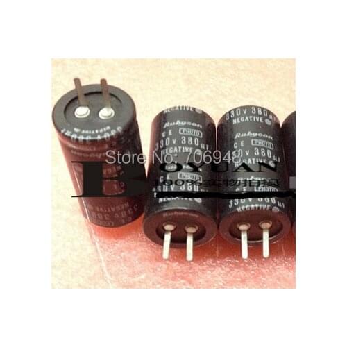 LOW ESR 330v 380uf photo flash capacitor 22*40mm
