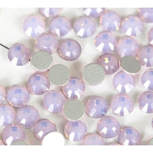 2018 New arrival Pink Opal Non hot fix Nail Rhinestones Crystal swarovsky Glue On Rhinestones Loose Strass for Nails Acessories