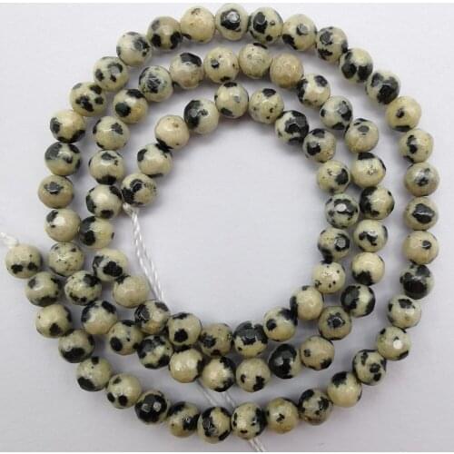 4MM Dot Stone Faceted Loose Beads Strand 15 Inch Jewelry Making For Woman Gift A321
