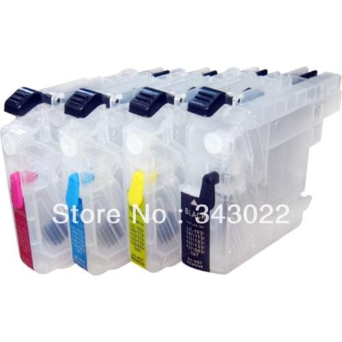PROCOLOR refill inkjet cartridge LC123/125/127 for brother DCP-J4110DW,MFC-J4410DW,MFC-J4510DW,MFC-J4610DW,MFC-J4710DW