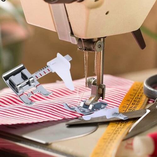 Adjustable Guide Sewing Machine Accessories Presser Feet Foot for JUKI Janome Low Shank Singer Brother Presser Foot Sewing Ruler