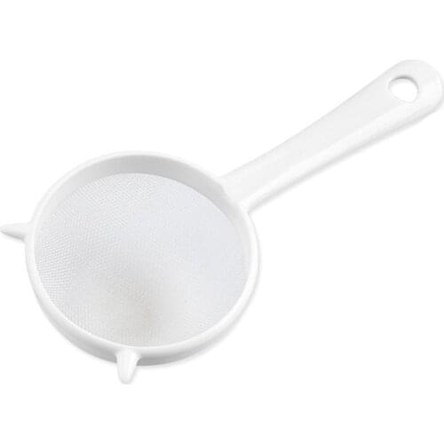 Handheld Plastic Screen Mesh Tea Leaf Strainer Fried Fine Mesh filter Sieve Colander Home DIY Kitchen Accessories And Gadgets