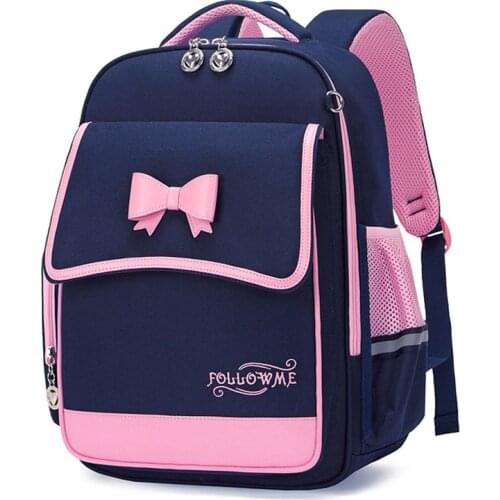 Kawaii School Bags For Girls 1-6 Grade Bowknot Children School Backpacks Girls Kids Packsack Primary School Bags Child Bookbag
