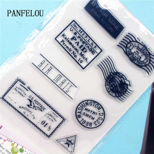 PANFELOU Stamp the watermark Clear Stamp DIY Silicone Seals Scrapbooking/Card Making/Photo Album Decoration Supplies sheets