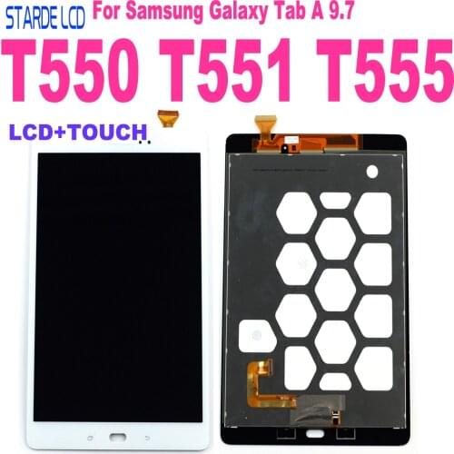 Starde Replacement LCD For Samsung Galaxy Tab A 9.7 SM-T550 T551 T555 T550 LCD Display Touch Screen Digitizer Assembly