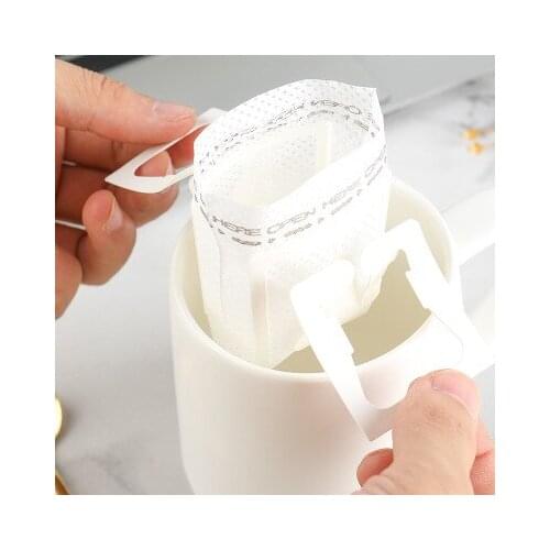 Top-200 Pcs Portable Drip Coffee Powder Paper Filters Hanging Ear Drip Bag Filter