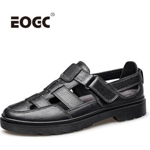 Natural Leather Shoes Men Summer Style Casual Men Shoes Design Bussiness Shoes Flats Outdoor Walking Shoes Men