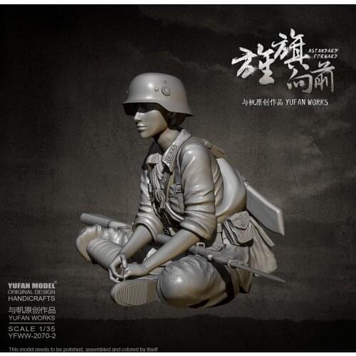 YUFAN MODEL 1/35 Female soldier self-assembled YFWW-2070-2