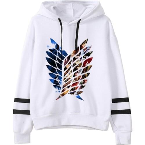 Funny Shingeki No Kyojin Attack on Titan Cartoon Streetwear Hoodies Men Cool Japanese Anime Manga Sweatshirt Graphic Hoody Male