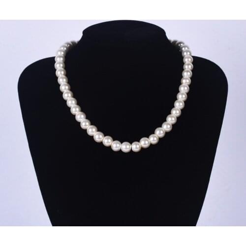 Flower season girl 10mm pearl necklace, girl jewelry, girl pearl necklace gift, party, everyday wear, color and luster