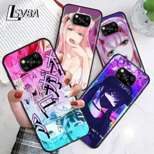 Anime Vaporwave For Xiaomi Poco C3 M3 M2 X3 NFC X2 F2 Pro F1 F3 Mi Play Mix 3 A2 Lite A1 6 5X Black Soft Phone Case
