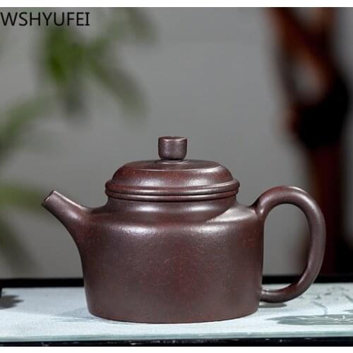 Yixing tea pot purple clay teapots Retro Firewood kiln change beauty kettle Customized gifts Authentic Tie Guanyin Puer 260ml