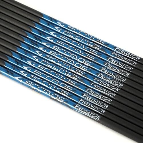 Pure Carbon Arrow Shaft 12pcs 32 inch Spine 300/350/400/450/500/550/600/650/700/750/800 ID 4.2mm Arrow Accessory For Arrow DIY