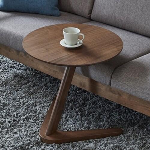 Home Side Table Furniture Round Table for Living Room Movable Round Coffee Table Design End Table Sofaside Wooden Small Desk