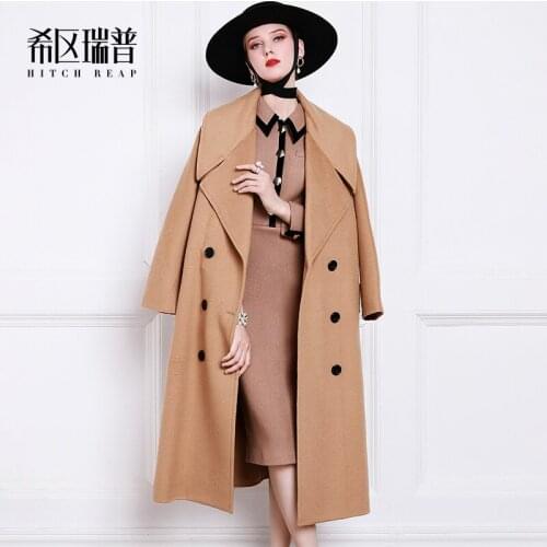 HITCH REAP Womens Camel Coats