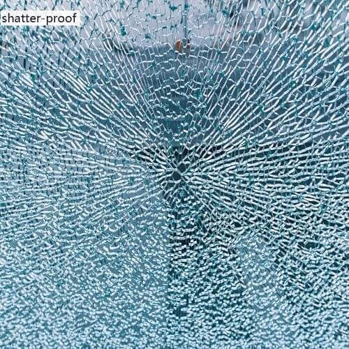 HOHOFILM 152cmx2000cm 4Mil Clear Window Security Film Adhesive Anti Shatter Safety Window Glass Protection Sticker 60''x65.6ft