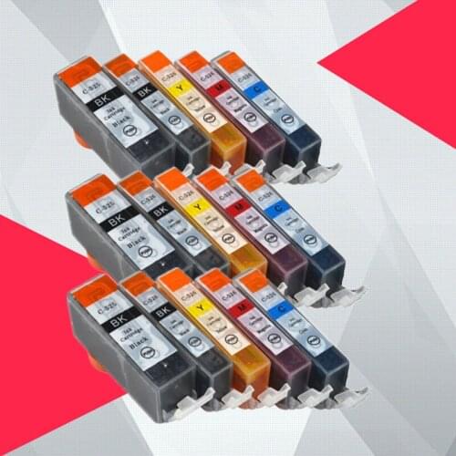 15PK PGI 525 CLI 526 Ink Cartridge For Canon PIXMA iP4850 iP4950 MG5150 MG5250 MG6150 MG8150 MX885 MG5350 pgi-525 cli-526 pgi525