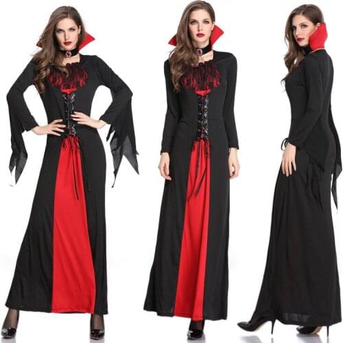 Vampire Halloween Costume Queen Dress Spiritual Love Queen BatcosplayEuropean and American Witch Zombie Clothes