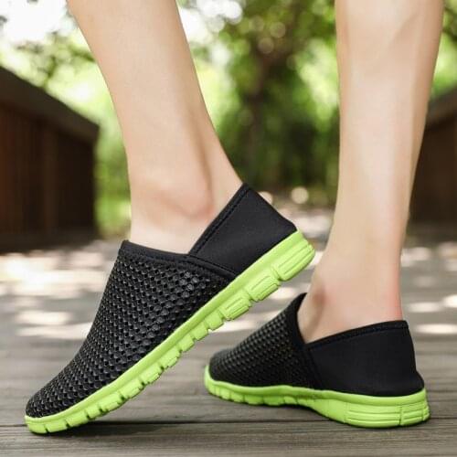 Men Casual Shoes Summer Breathable Slip On Shoes Mens Fashion Man Sneakers Lightweight Walking Flats Couple Mans Tenis Masculino