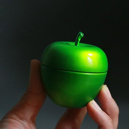 Apple Shaped Mini Tin Tea Suger Candy Sealed Coffee Storage Box Metal Case Wedding Favor Organizer Container