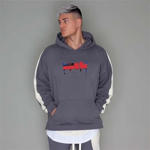 Fashion Fitness Hip Hop Personality Print Sweatshirt Autumn Winter Unisex Coat Hoodies Casual Hoodies Jogging Sports Streetwear