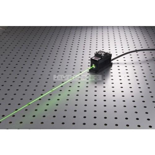 100mW 532nm Green Laser Dot Module + TTL/Analog 0-30KHZ + TEC Cooling + 85-265V