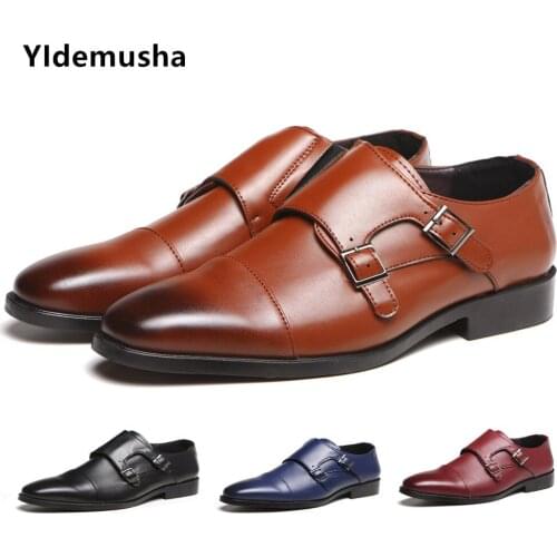 Men Casual Shoes 2020 New Arrival Dress Shoes High Quality Business PU Leather Lace-up Footwear Formal Shoes for Wedding Party