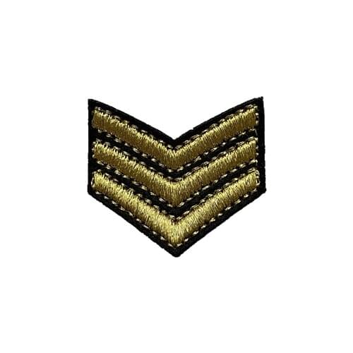 Small size iron on army emblem badge for children jacket shoulder patches sticker