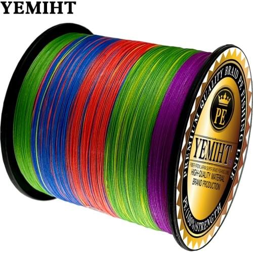 YEMIHT 100M 300M Braid Line for Fishing 4 Strands PE Multifilament fishing line for Carp Fishing