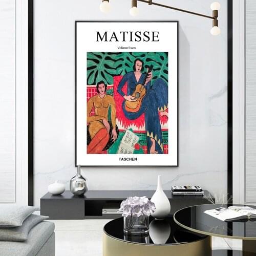 Music Art Canvas Posters And Prints by Henri Matisse Fauvism Art Paintings On the Wall Art Vintage Pictures For Living Room Wall
