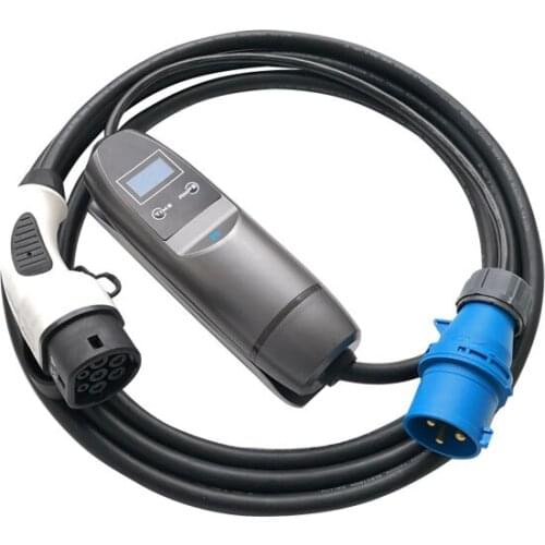 Khons evse tragbare ladegert 3 pins CEE iec62196 Type 2 ev plug 8A 10A 16A adjustable evse charger