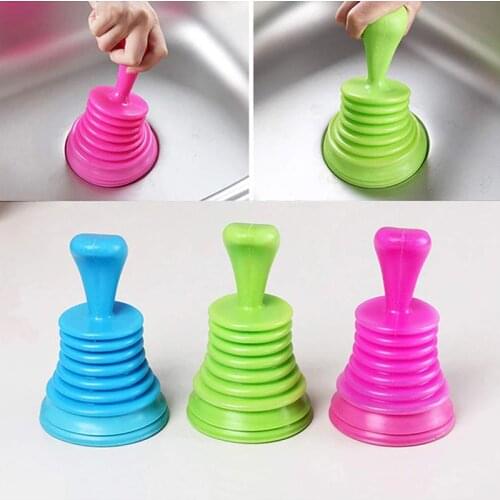 Drain Cleaners Toilet Plungers Household Powerful Sink Drain Pipe Pipeline Dredge Suction Cup for Kitchen Home Clean Tools