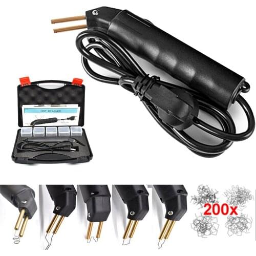 Plastic welding machine 220-250V Hot Stapler Car Bumper Plastic Welding Torch Fairing Auto Body Tool Welder Machine