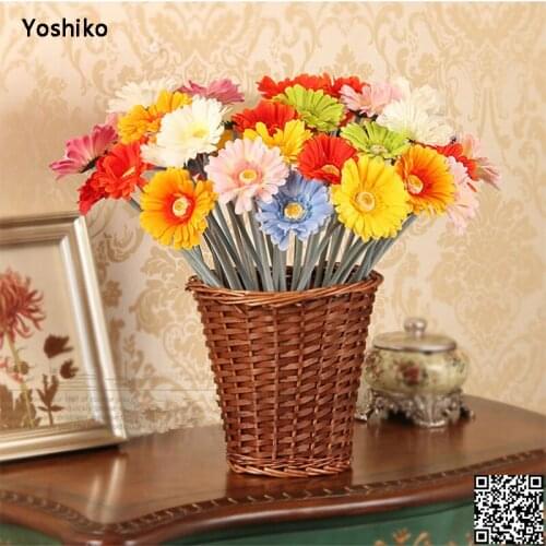 New 10pcs Big 50cm Gerbera Artificial Flowers Silk Flower bouquet flowers for Home Wedding Christmas Decoration fake flowers