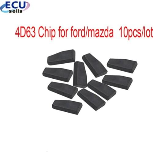 10PCS X 4D63 Chip 40 Bits Transponder Blank Ceramic Car Key Chip for Ford Mazda