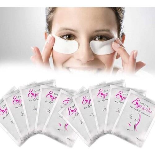 100 Pairs Eye Pads Eyelash Gel Patch Lint Free Lashes Extension Eye Mask Collagen Eye Pads Eye Beauty Care