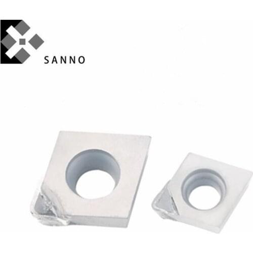 2pcs CCGT09T302 / 09T304 / 09T308 / 120402 / 120404 / 120408 PCD CBN carbide blade cnc internal turning cutting tool inserts