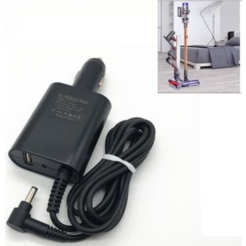 30.45V 1.1A Compatible Adapter Car Charger for V10 V11 Vacuum Cleaner