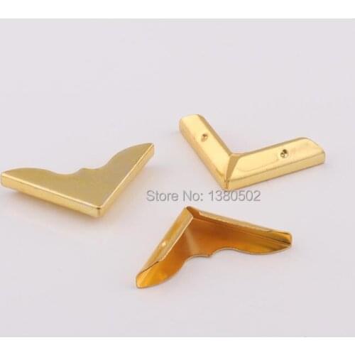 50pcs 28mm gold color metal book photo album Scrapbooking corners Protectors hardware accessories