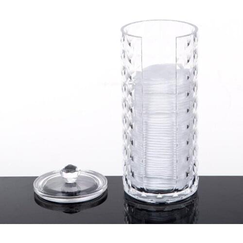 Acrylic Nail Polish Remover Pad mMakeup Remover Cotton Swab multi-function Desktop Storage Finishing Box