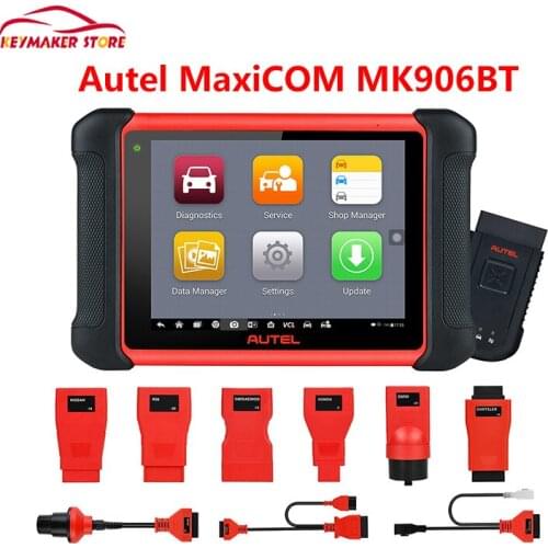 Autel MaxiCOM MK906BT OBD2 Diagnostic Scanner Wireless Multi-Language One Year Free Update Online ECU Coding Car Diagnostic Tool