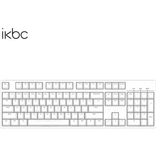 Ikbc C87 C104 87key 104key white mechanical keyboard cherry switch wired office game mechanical keyboard